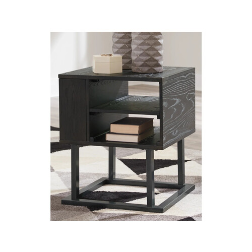 T394-2W9 SQUARE END TABLE-AIRDON (BRONZE)